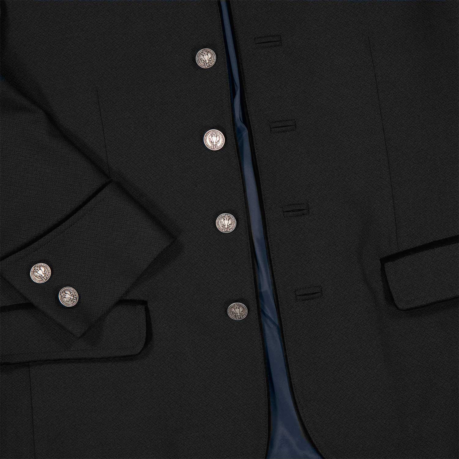 Janker Bogenhausen Schwarz (Wollbrokat) - Image 3