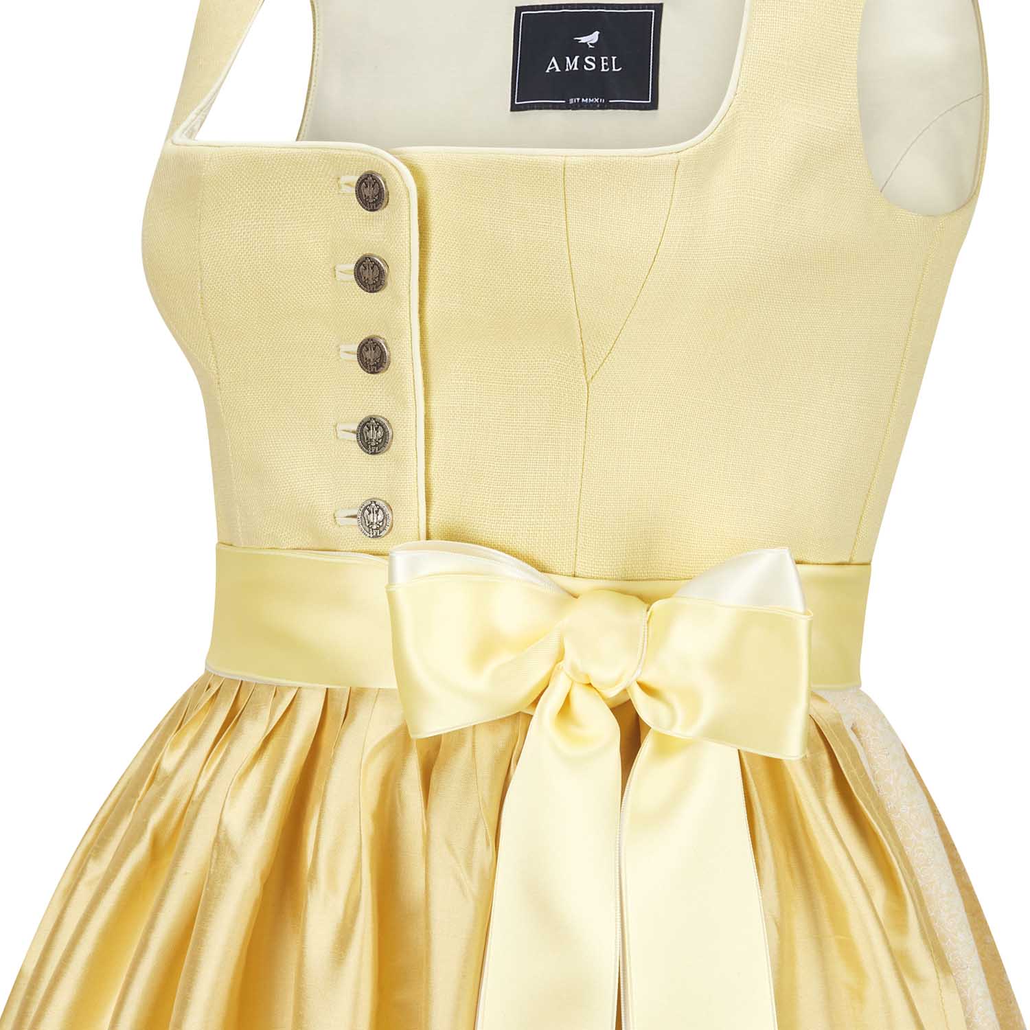 Leinendirndl Irmi Buttergelb (lang) - Image 4