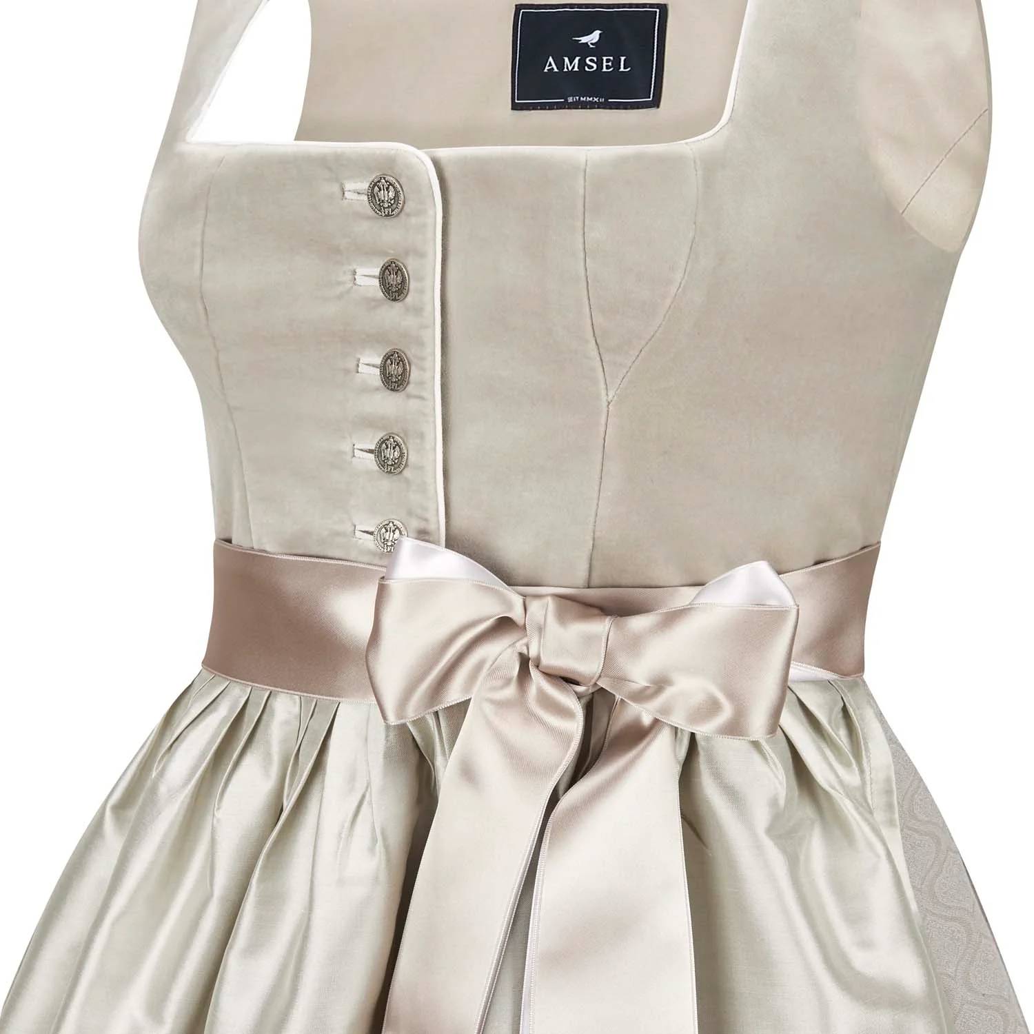 Hochzeitsdirndl Johanna Ecru (lang) - Image 3