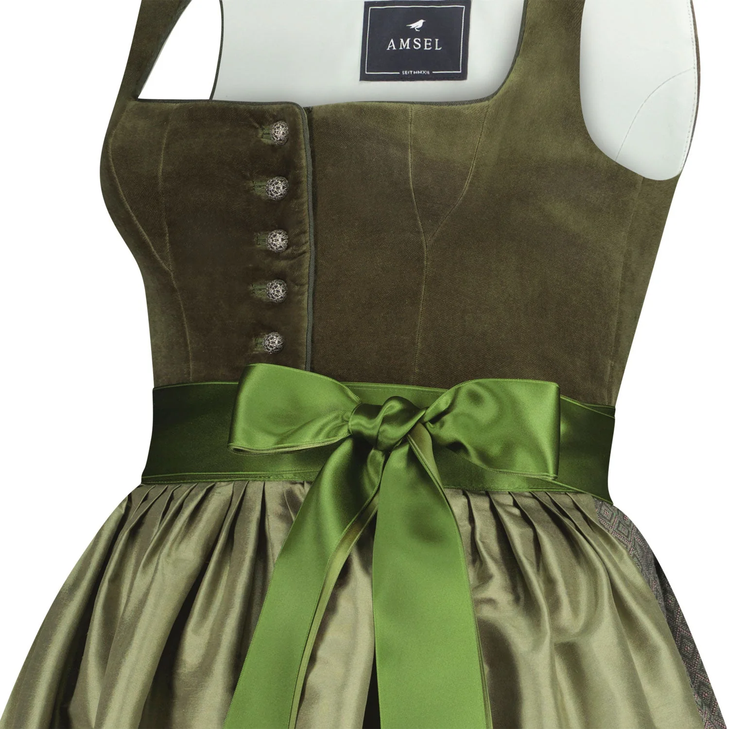 Samtdirndl Mara Grün - Image 4