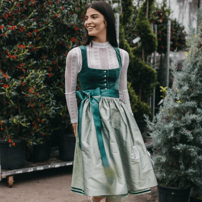Samtdirndl Mara Mint - Image 3
