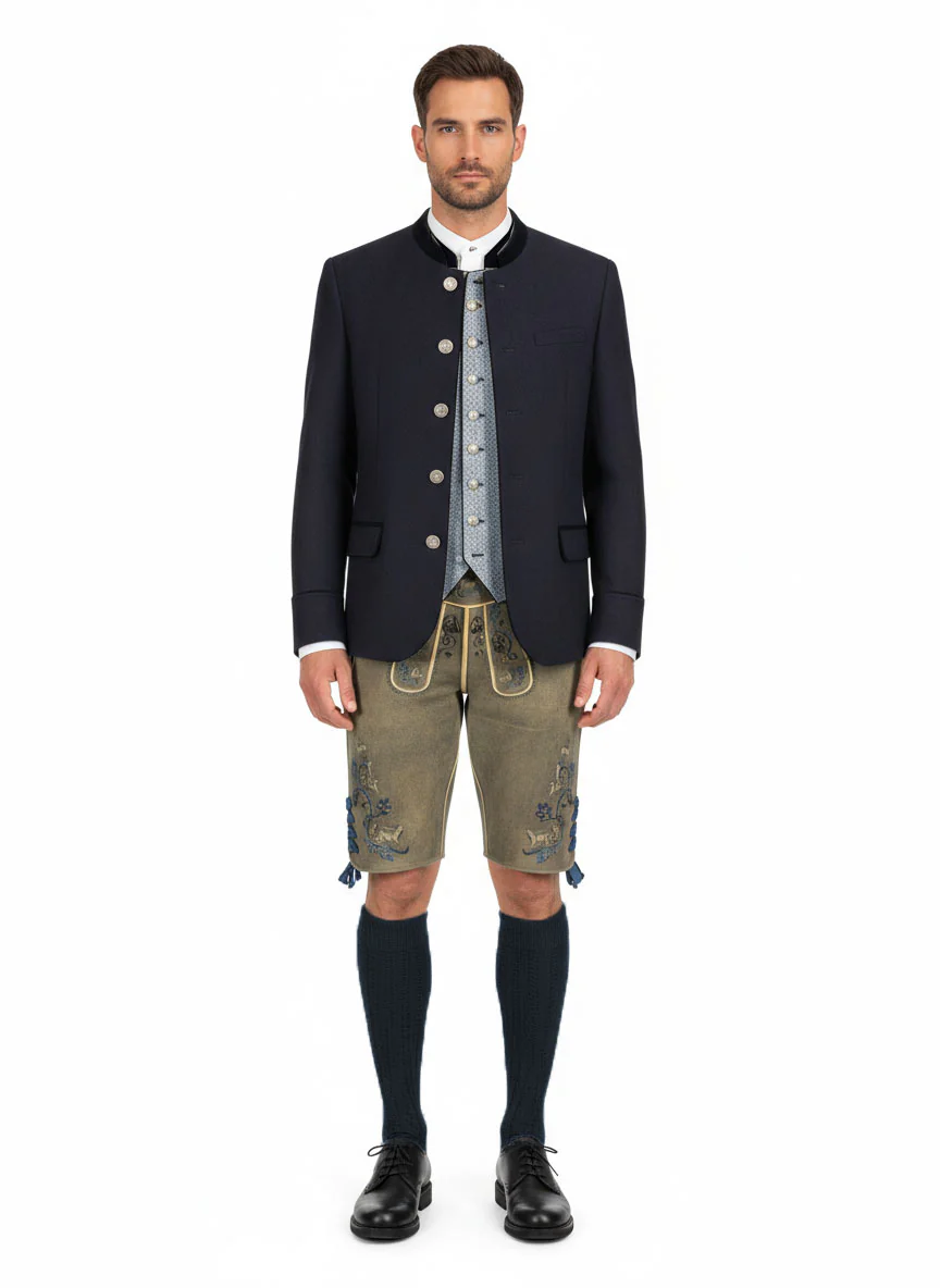 Trachtenweste Fridolin Blau - Image 3