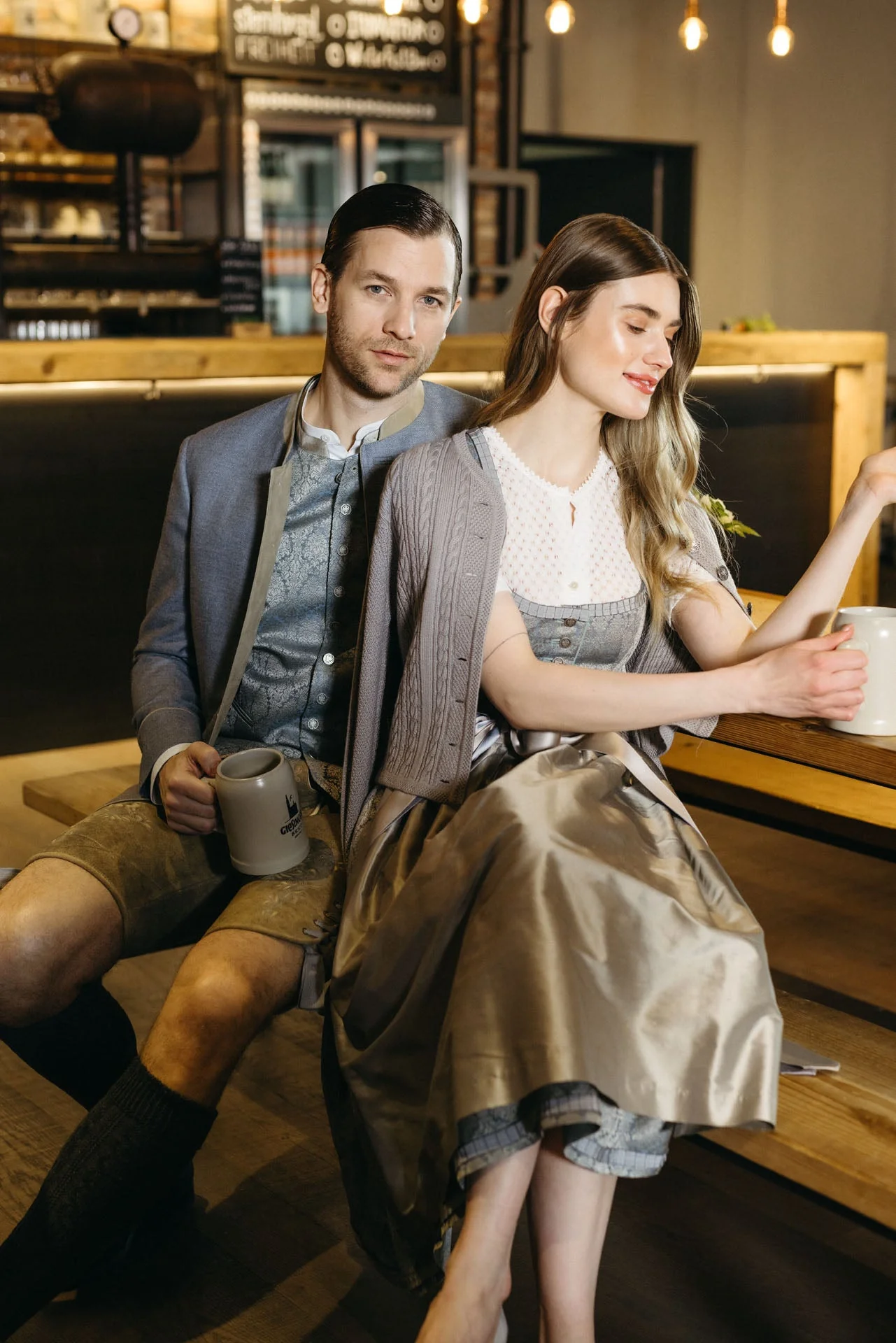 Weste Weilheim Silberblau - Image 3